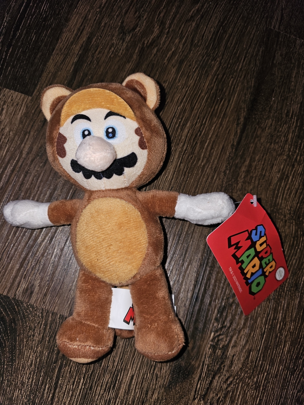 Nintendo Super Mario Tan and Brown Raccoon Plush